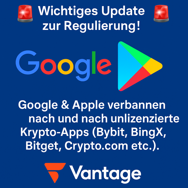 🚨 Google & Apple verschärfen Regeln: Unlizenzierte Krypto-Apps verschwinden nach und nach